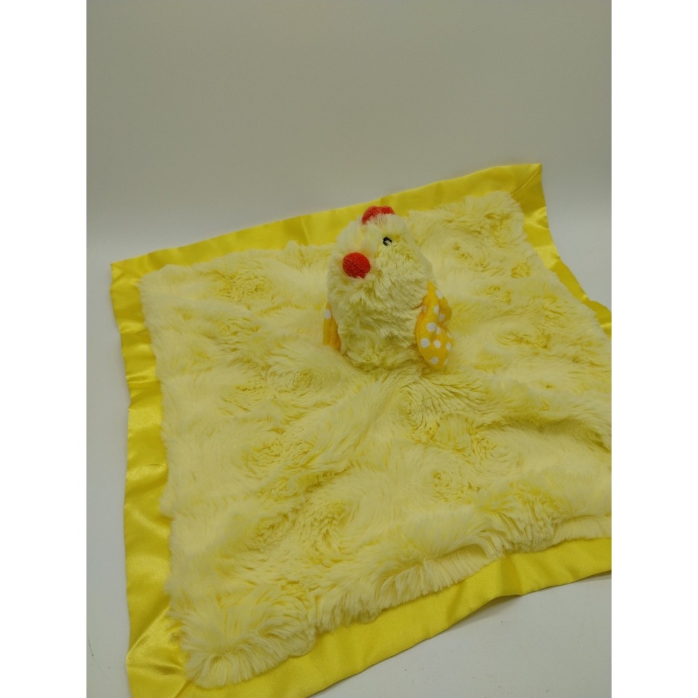Cloud Island Yellow Chick Chicken Security Blanket Lovey Satin Crinkle
